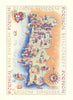 Portugal Wine Districts - Regiões Vinícolas by Mario Costa 1959 (1979) old map