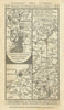 Fulham-Putney-Chiswick-Richmond-Staines-Egham road strip map PATERSON 1785
