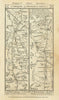 Hartfordbridge-Basingstoke-Whitchurch-Andover road strip map PATERSON 1785
