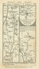 Bridport-Lyme Regis-Axminster. Salisbury road strip map PATERSON 1785 old