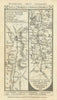 Shepton Mallet-Wells. Hounslow-Windsor-Slough road strip map PATERSON 1785