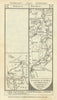 New Radnor. Worcester - Martley - Shelsley road strip map PATERSON 1785
