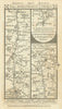 Tring-Aylesbury-Bicester. Uxbridge-Denham road strip map PATERSON 1785 old