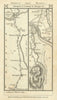 Abergele-Conwy-Bangor-Beaumaris-Pentraeth road strip map PATERSON 1785 old
