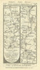 Hitchin - Shefford - Bedford - Higham Ferrers road strip map PATERSON 1785