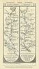 Chelmsford-Danbury-Maldon. Brentwood-Billericay road strip map PATERSON 1785