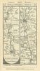 Reading-Wallingford-Dorchester-Cowley-Oxford road strip map PATERSON 1785