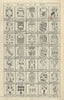 Family coats of arms of benefactors to Blome's Britannia. Folio 15 #463-497 1673
