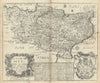 A Mapp of Kent With its Laths and Hundreds by Richard Blome 1673 old
