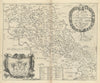 A Mapp of the County of Northampton with its Hundreds by Richard Blome 1673