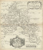 A Generall Mapp of the County of Oxford by Richard Blome 1673 old antique