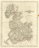 Antique county map of STAFFORDSHIRE by JOHN CARY. Original outline colour 1793