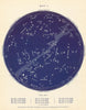 STAR MAP I. The Night Sky. December-January. Astronomy. PROCTOR 1896 old