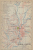 Kuala Lumpur antique town city plan. Malaysia 1917 old map chart