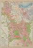 Batavia antique town city plan. Jakarta. Indonesia 1917 old map chart