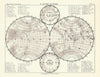 A chart of the Planet Mars by Robert Ball. Astronomy 1892 old antique map