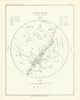 Night Sky Star Chart - December Midnight by Robert Ball. Astronomy 1892 map