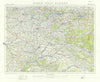 North West Europe 1914. First World War. 1933 old vintage map plan chart