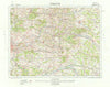 France 1914. First World War. 1933 old vintage map plan chart