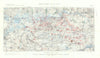 Mons, 23 Aug, 1914. Battle of Mons. First World War. 1933 old vintage map