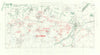 Battle of Le Cateau, 26 August, 1914. First World War. 1933 old vintage map