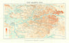 The Marne, 1914. First World War. 1933 old vintage map plan chart