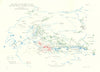 Battle of the Marne. Situation 7th September. 1914. night. WW1. 1933 old map