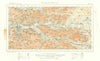 The Aisne Battlefield, 1914. Battle of the Aisne. First World War. 1933 map