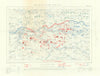 The Battle of the Aisne, 1914. First World War. 1933 old vintage map chart
