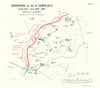 Battle of La Bassée, 25th Oct-2nd Nov 1914. II Corps Ops. WW1. 1933 old map