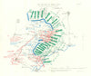 Battle of Ypres 1914. 11th November, 1914. First World War. 1933 old map