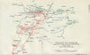 Operations 23-28 August, 1914. B.E.F. Mons. Le Cateau. First World War. 1933 map
