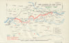 Battle of the Aisne. Stabilization of the Line. 20th Sept 1914. WW1. 1933 map