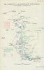 Race to the Sea, 15 September-8 October, 1914. First World War. 1933 old map