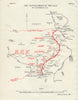 B.E.F. Battlefront 26th December 1914. Western Front. First World War. 1927 map