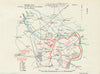Ypres Salient, 30th April 1915 before withdrawal. First World War. 1927 map