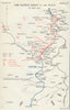 B.E.F. Battle Front 9th May 1915. Battle of Aubers. First World War. 1928 map