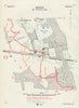 Hooge, 9th August 1915. Ypres Salient. First World War. Trenches 1928 old map