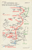 Western Front 25th September 1915. Attacks & Reserves. First World War. 1928 map