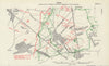 Battle of Loos, 15th Division attack Noon 25th Sept 1915. WW1. Trenches 1928 map