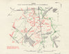 Battle of Loos 21/24 Divisions attack 11:30am-2pm 26 Sept 1915 Trenches 1928 map