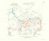 Battle of St Julien. Night, 26th April 1915. Ypres. First World War. 1928 map