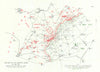 Battle of Aubers Ridge 9th May 1915. Positions of the Troops at Zero 1927 map