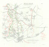 Battle of Loos, 1915. 1st Army Objectives for 25th Sept. WW1. Trenches 1927 map
