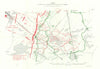 Battle of Loos, 15th Division attack Zero-Noon 25th Sept 1915. Trenches 1927 map