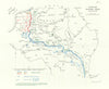 Situation Western Front, 30th June 1916. First World War. 1932 old vintage map