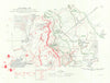 Somme. II Corps attack 1st July 1916. La Boiselle & Ovillers. Trenches 1932 map