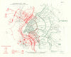 Gommecourt, 1916. VII Corps attack, 1st July. First World War. Trenches 1932 map