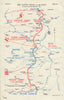 B.E.F. Battlefront, 19th December 1915. Battle of the Somme. WW1. 1932 old map