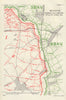 Hulluch German Gas Attacks 27-29th April 1916. First World War Trenches 1932 map